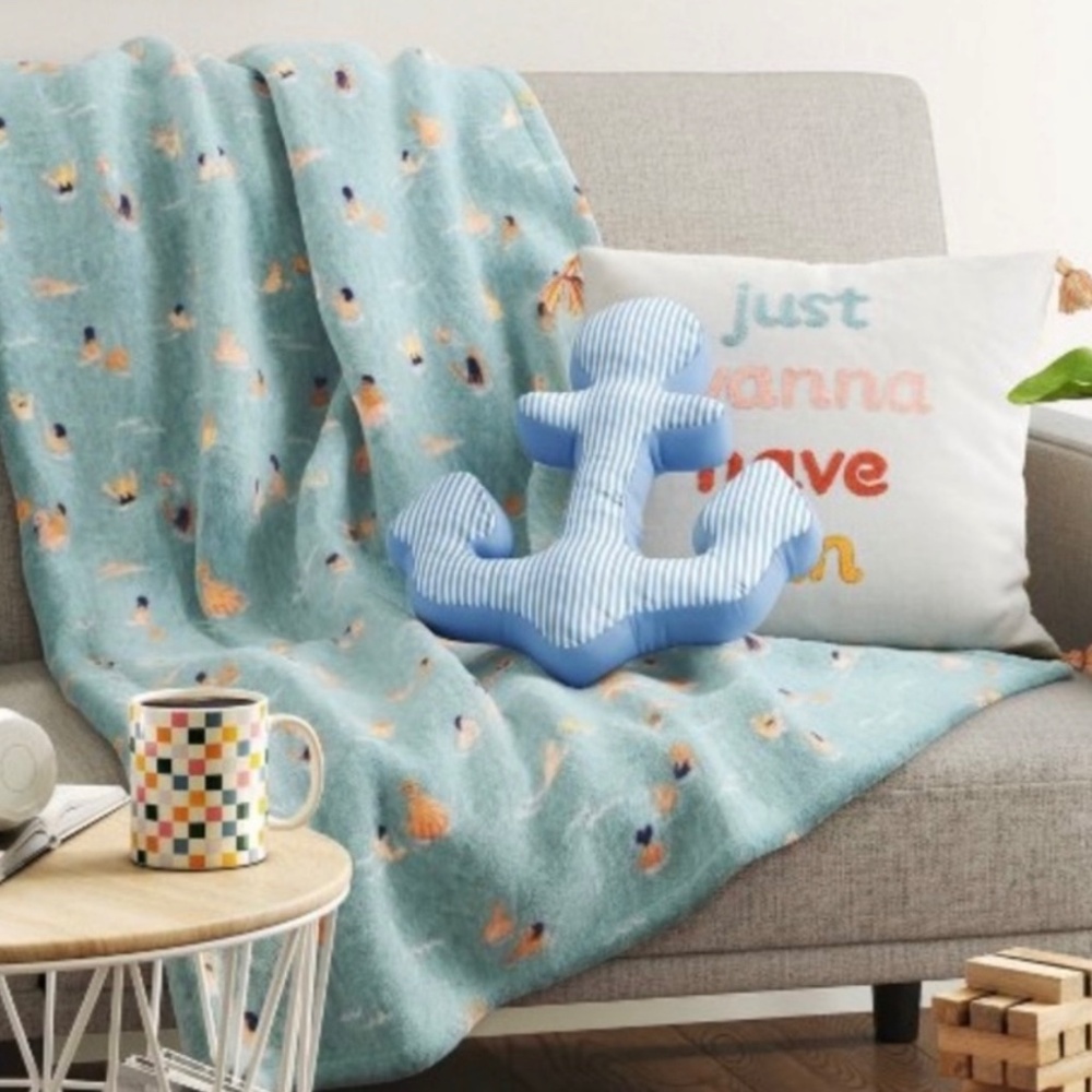 "Just Wanna Have Sun" Embroidered Throw Pillow with Tassels - Room Essentials - Picture 2 of 10